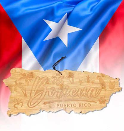 Boricua Bamboo Serving Tray