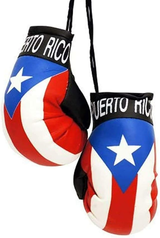 Puerto Rico Mini Boxing Gloves - Car & Home Decor