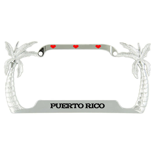 Speedy Pros Love Puerto Rico Palm License Plate Frame